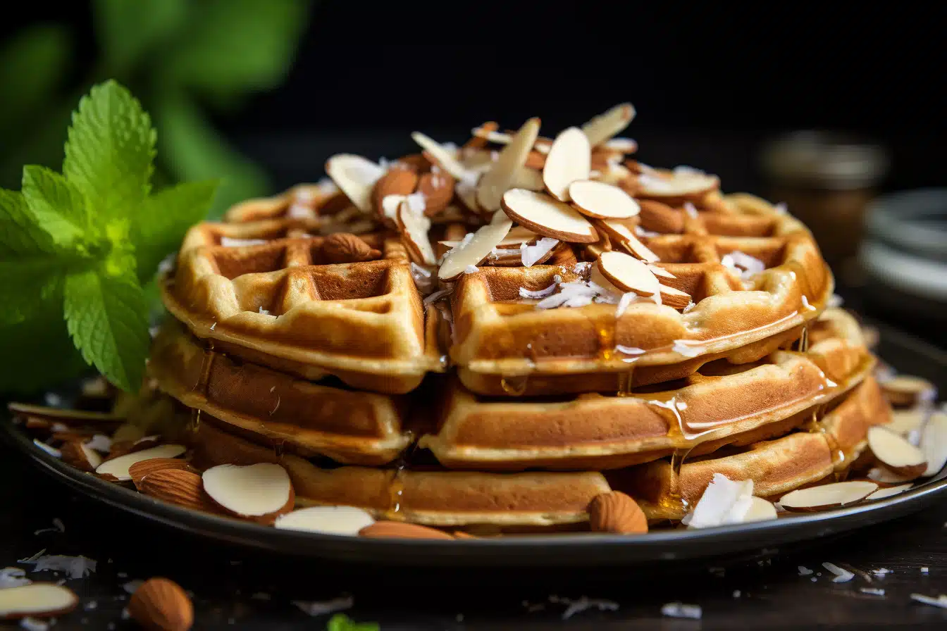Almond Butter and Coconut Flour Waffles