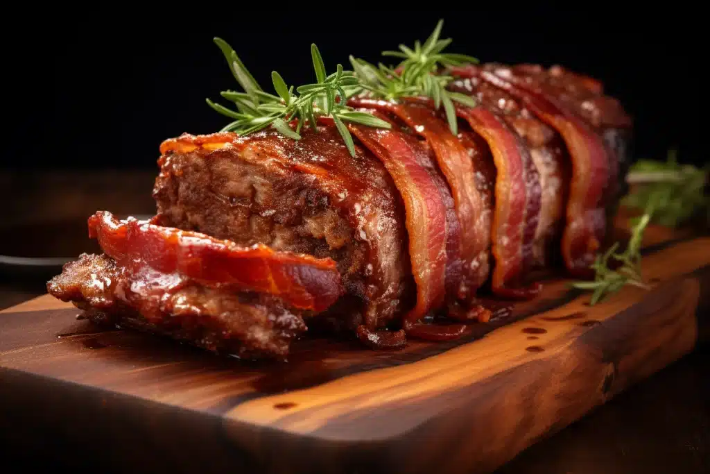 Bacon-Wrapped Keto Meatloaf