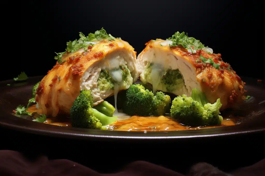 Broccoli and Cheddar Stuffed Chicken