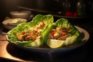 Chicken and Avocado Lettuce Wraps