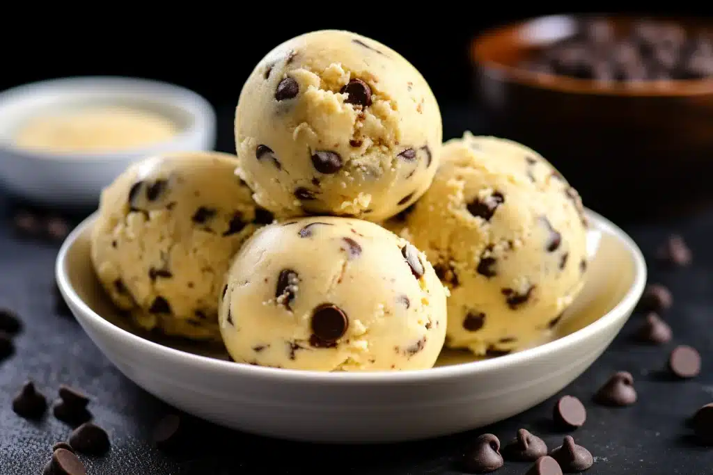 Chocolate Chip Keto Cookie Dough Fat Bombs