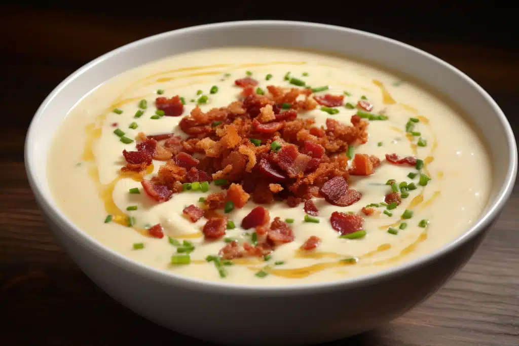 Creamy Cauliflower and Bacon Soup