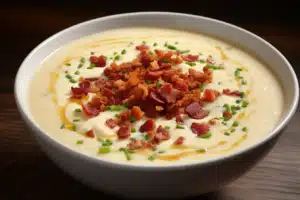 Creamy Cauliflower and Bacon Soup
