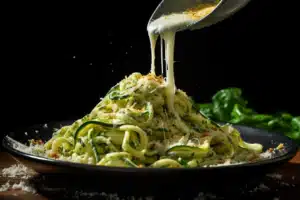 Creamy Garlic Parmesan Zoodles