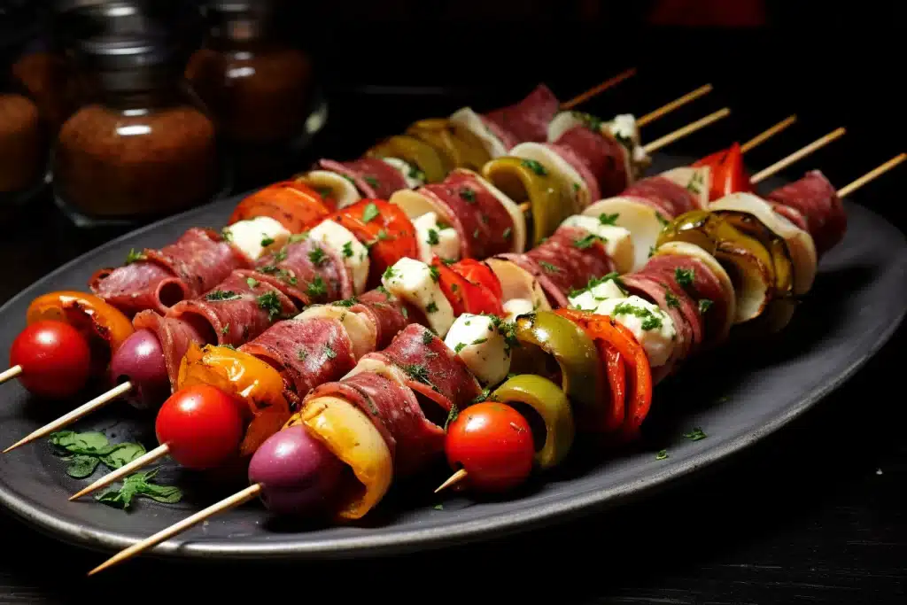 Keto Antipasto Skewers