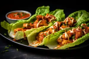 Keto Buffalo Chicken Lettuce Wraps