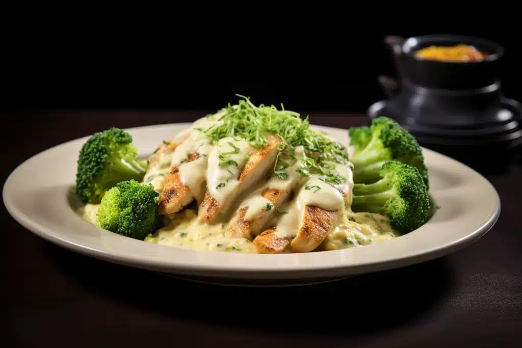 Keto Chicken and Broccoli Alfredo