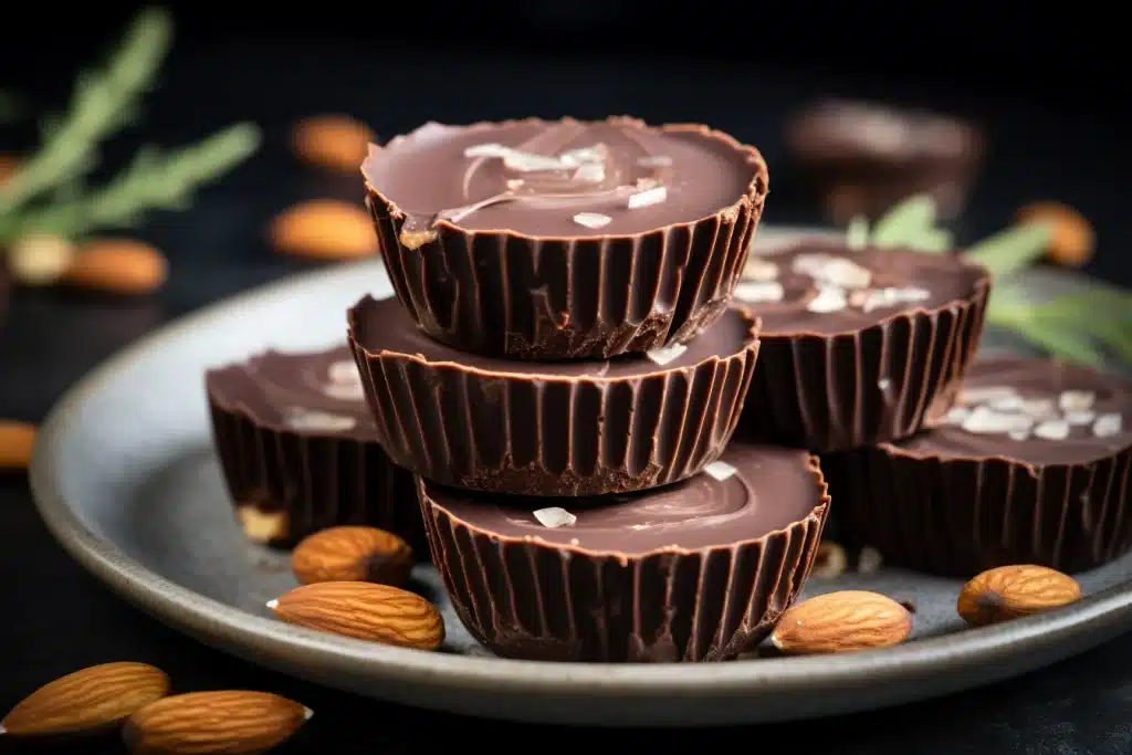 Keto Chocolate Almond Butter Cups