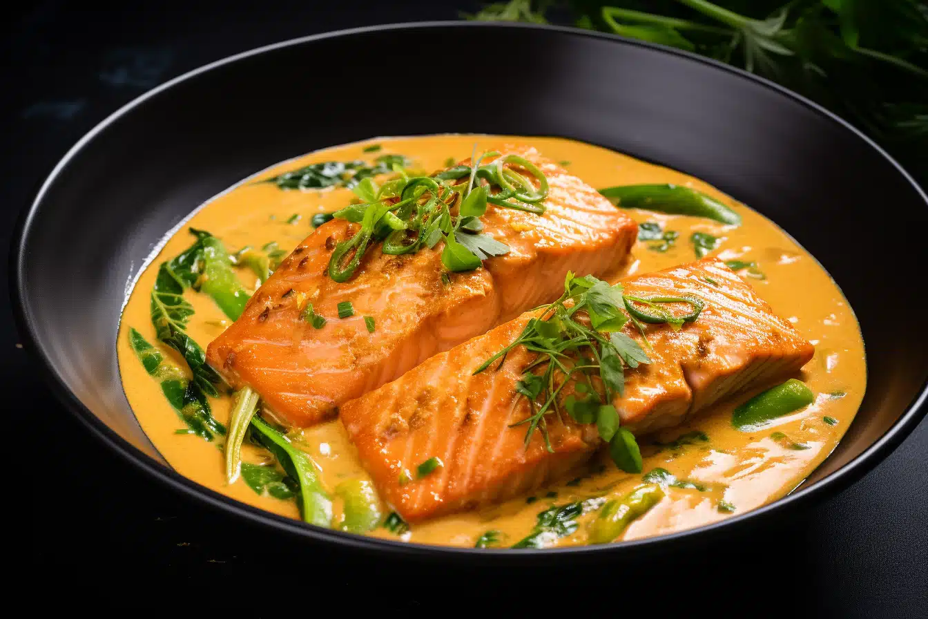 Keto Coconut Curry Salmon