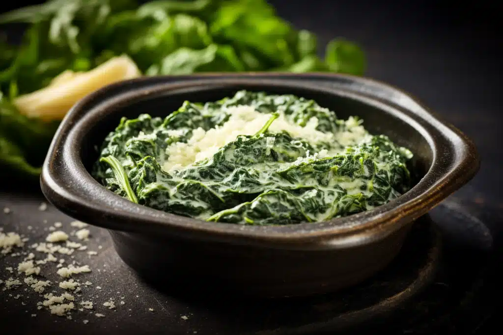Keto Creamed Spinach with Parmesan