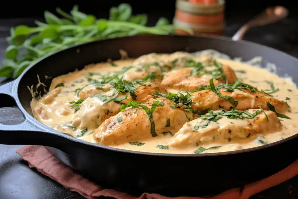 Keto Creamy Tuscan Chicken