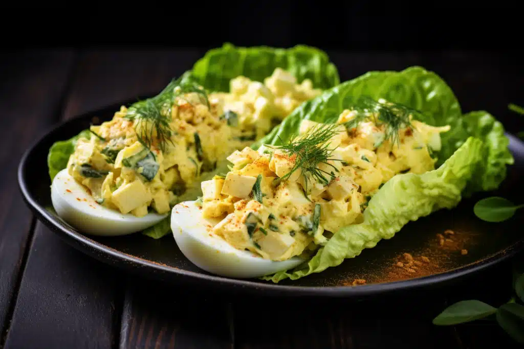 Keto Egg Salad Lettuce Wraps
