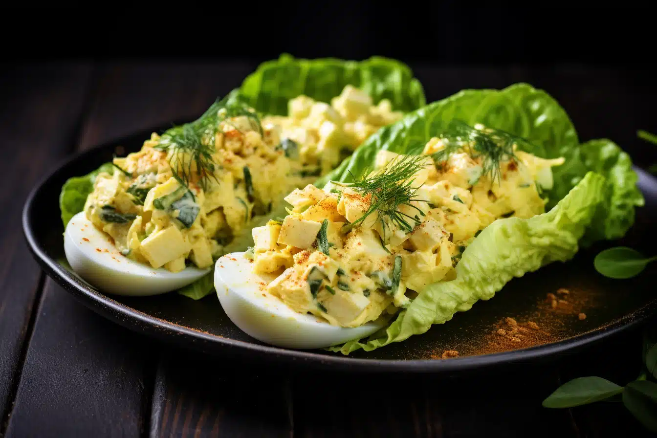 Keto Egg Salad Lettuce Wraps