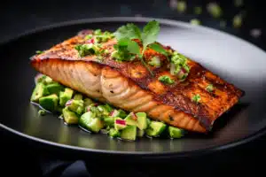 Keto Grilled Salmon with Avocado Salsa