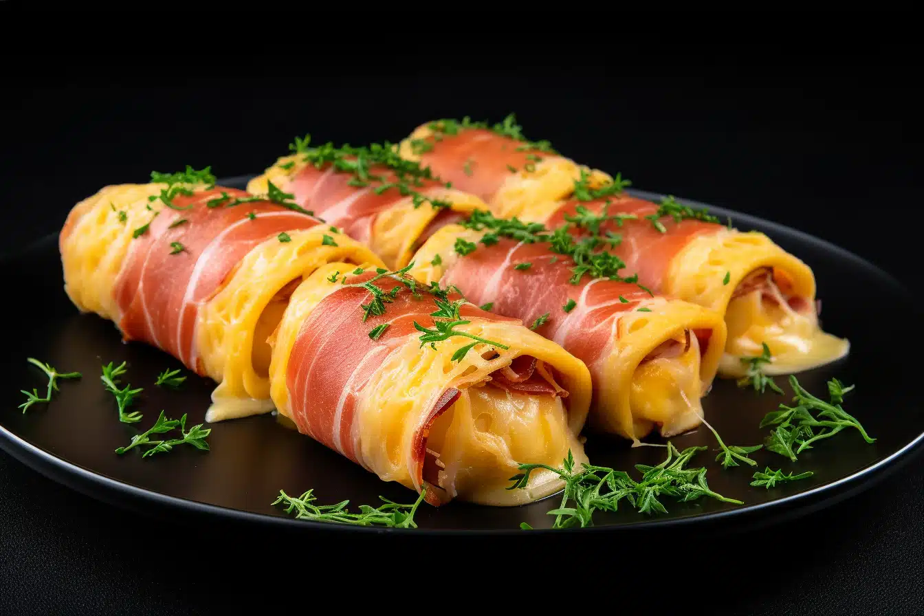 Keto Ham and Cheese Roll-Ups