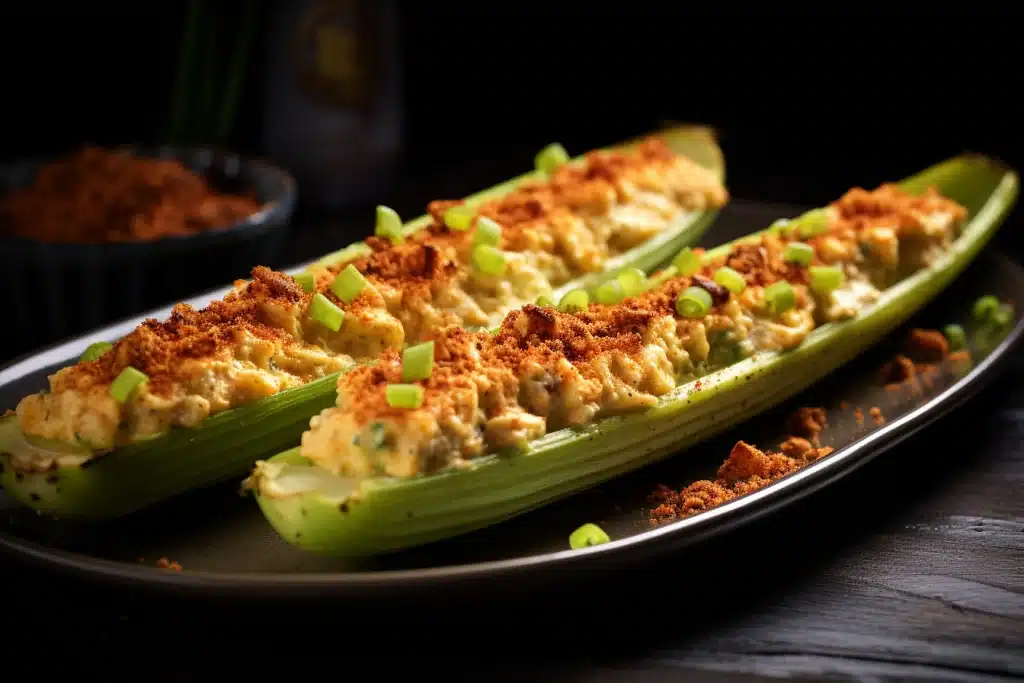Keto Pimento Cheese Stuffed Celery