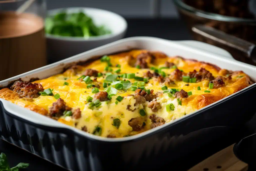 Keto Sausage and Egg Breakfast Casserole