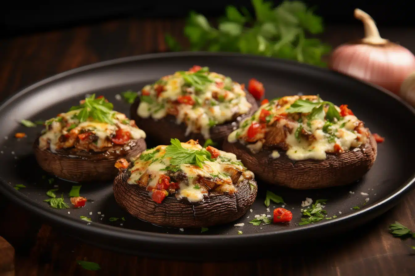 Keto Stuffed Portobello Mushrooms