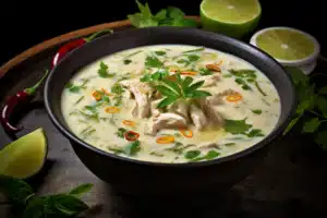 Keto Thai Coconut Chicken Soup