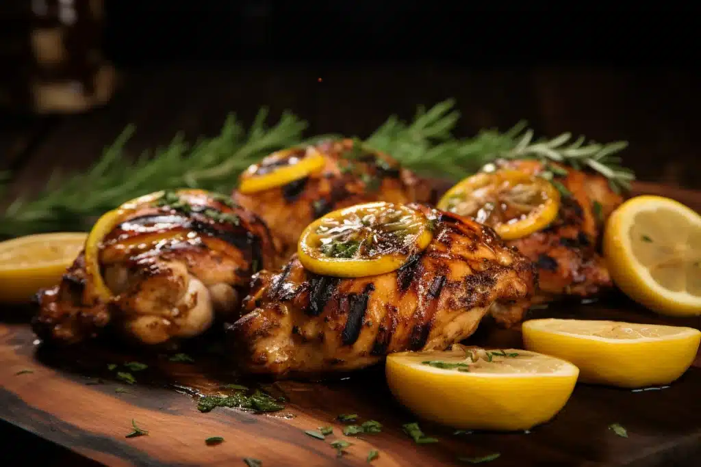 Lemon Butter Keto Grilled Chicken Thighs