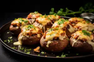 Sausage and Cream Cheese Stuffed Mushrooms