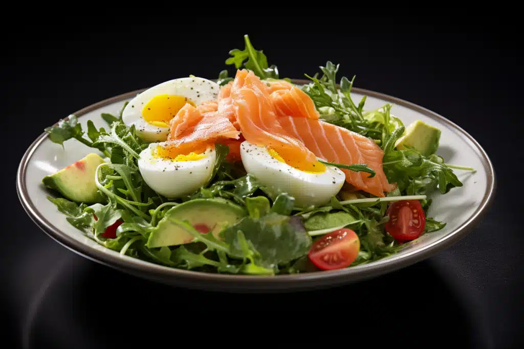 Smoked Salmon and Avocado Breakfast Salad