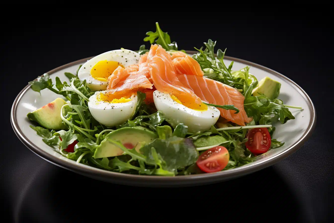 Smoked Salmon and Avocado Breakfast Salad
