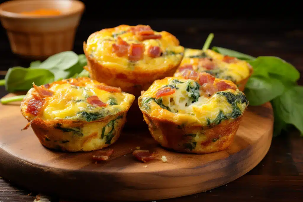 Spinach and Bacon Egg Muffins