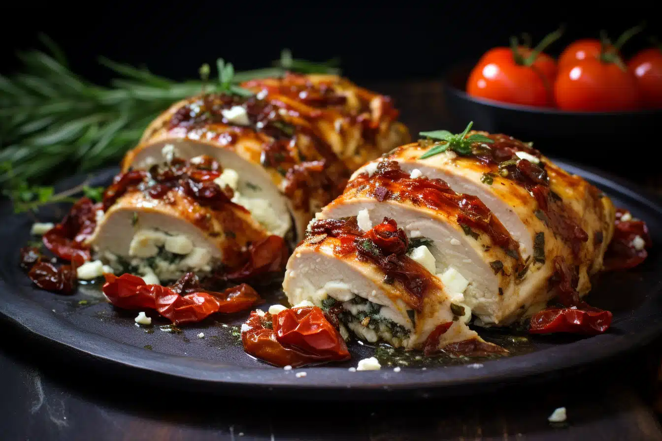 Sun-Dried Tomato and Feta Stuffed Chicken