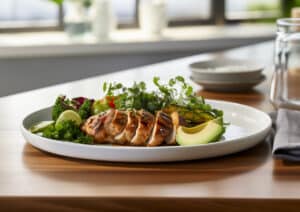 keto food on a keto friendly restaurant