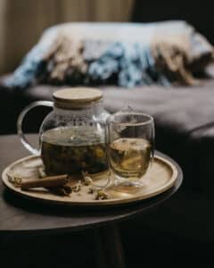 hot beverage made from herbs
