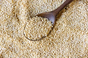 raw quinoa: gluten-free grains and starches