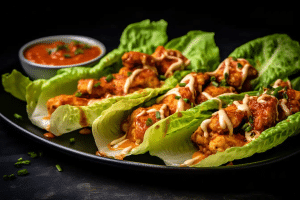 Buffalo Chicken Lettuce Wraps
