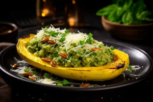 Spaghetti Squash with Pesto