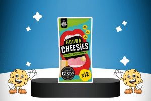 Crunchy Cheese Keto Snack Gouda by CHEESIES on a platform for best keto snacks
