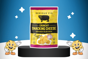 Crunchy Snacking Cheese Snacks Caramelised Onion by SERIOUS PIG on a platform for best keto snacks