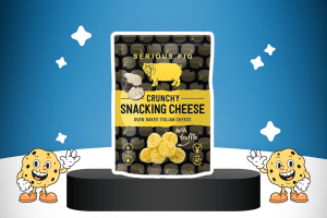 Crunchy Snacking Cheese Snacks Truffle by SERIOUS PIG on a platform for best keto snacks