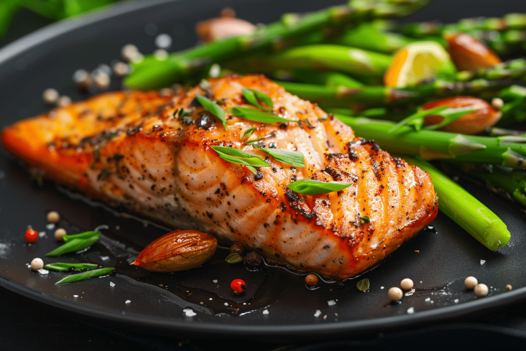 Keto Salmon with Asparagus : one of the must try keto recipes for Mother's Day