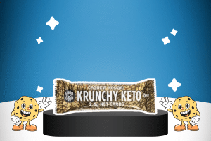 Krunchy Keto Bar Cashew by GOOD GOOD on a platform for best keto snacks