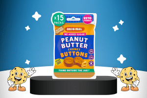 Peanut Butter Buttons by SUPERFOODIO on a platform for best keto snacks