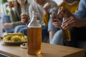 The eighth reason why you might not be losing weight on keto involves alcohol consumption.