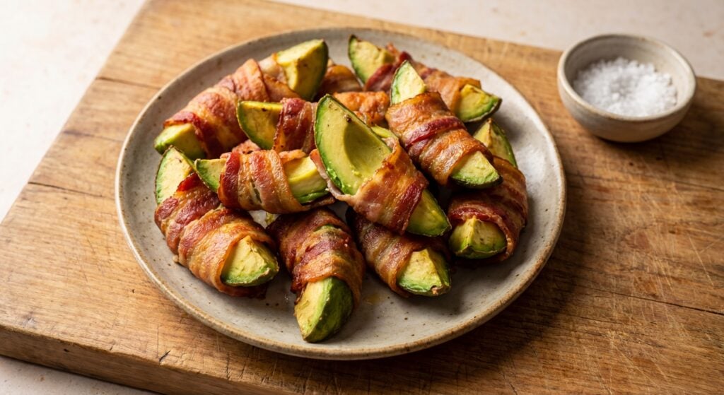 Keto Bacon-Wrapped Avocado Fries