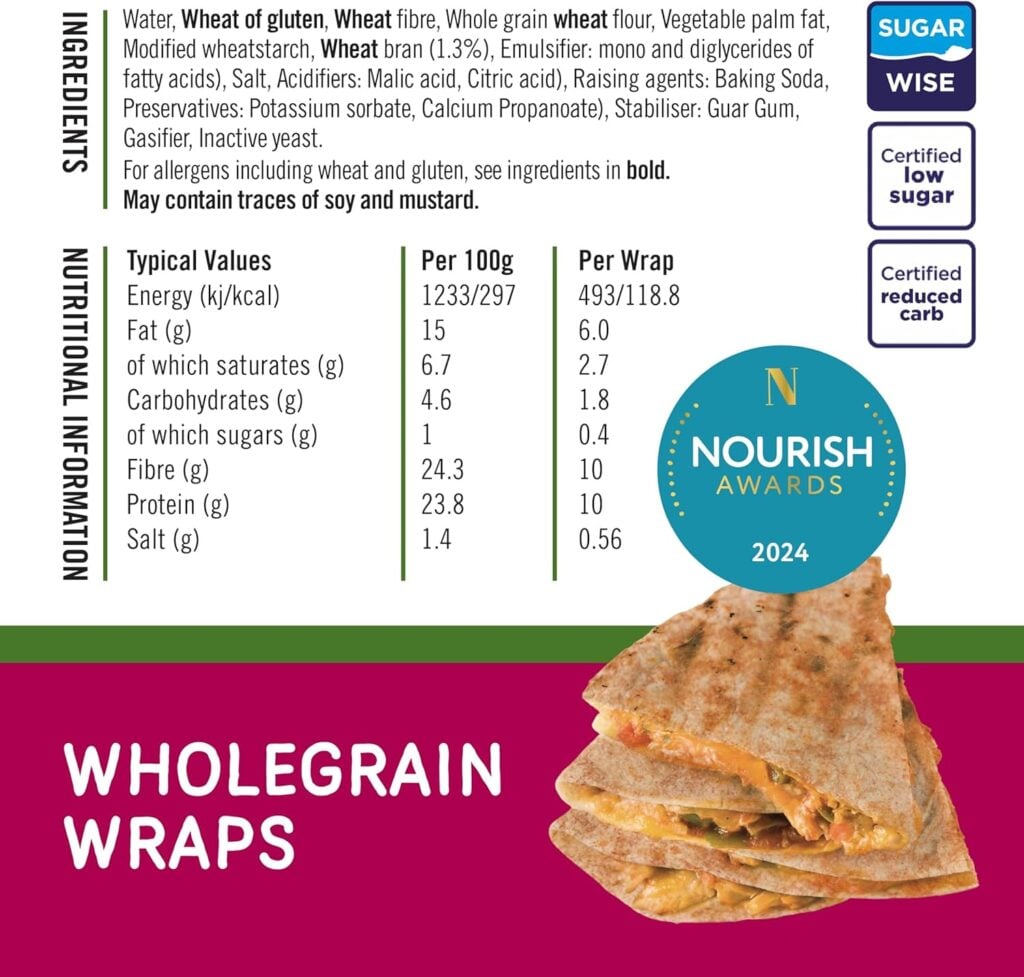 Fitbakes Wholegrain Keto Wraps — image 2