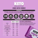 Keto Collective Keto Cookies I 1.5g Net Carbs I 30g x 12 I Keto Snacks I Low Sugar I Made with Real Butter I High Fibre I Low Carb Snacks, Gluten Free Cookies (Mixed) — image 3