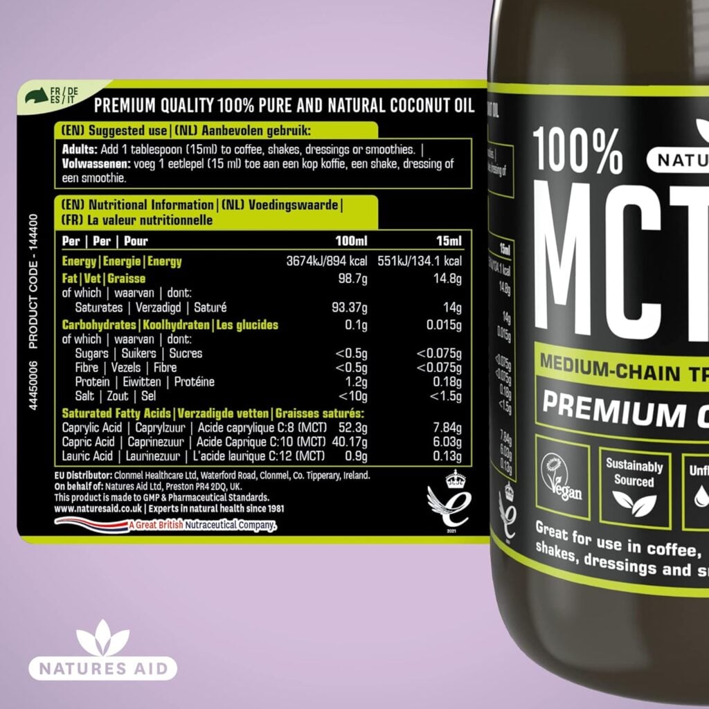 Natures Aid 100% MCT Oil — image 5