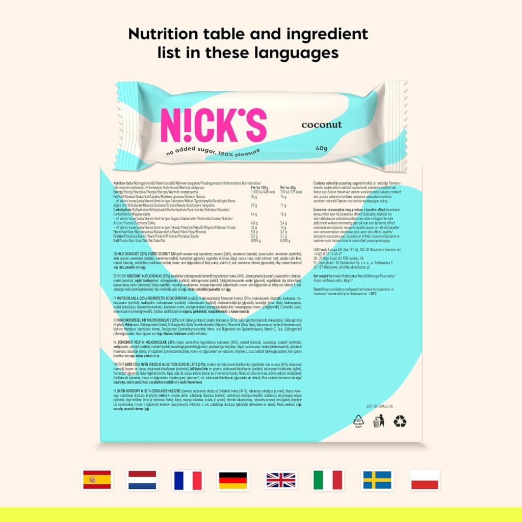 NICKS Coconut Keto Chocolate Bars — image 7