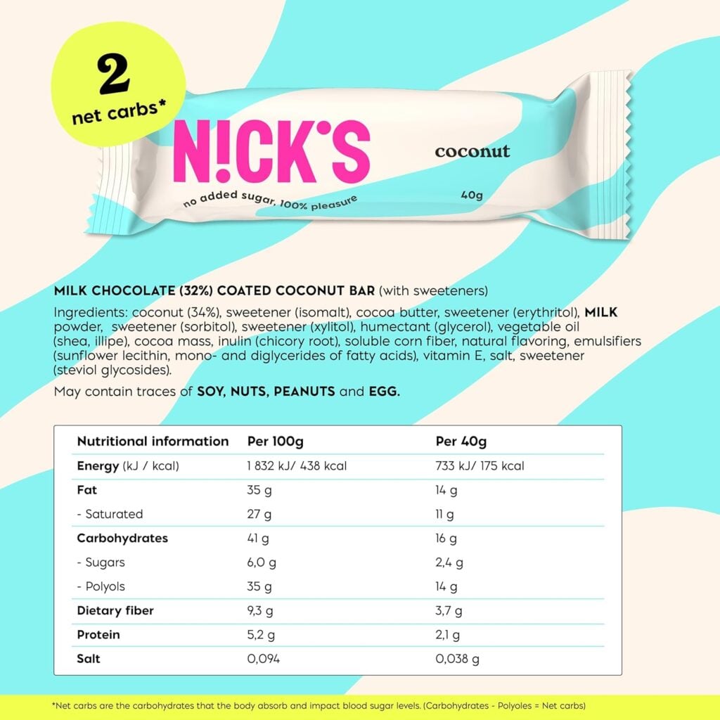 NICKS Coconut Keto Chocolate Bars — image 2